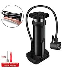 Portable Mini Foot Air Pump For Cycle Bike Car & Football, Hand Ball Inflator - Small Hand Pump with Extra Nozzles