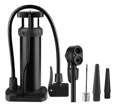 Portable Mini Foot Air Pump For Cycle Bike Car & Football, Hand Ball Inflator - Small Hand Pump with Extra Nozzles